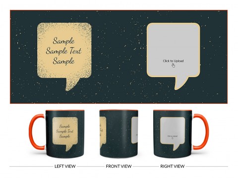 Dream Design On Dual Tone Orange Mug