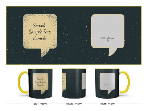 Dream Design On Dual Tone Yellow Mug