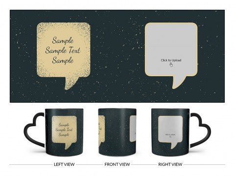 Dream Design On Love Handle Dual Tone Black Mug