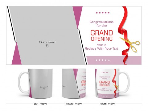 Congratulations Design On Plain white Mug