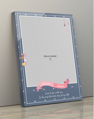Photo Canvas Frames 10x14 - Abstract Background With Love Hangings Frame Design