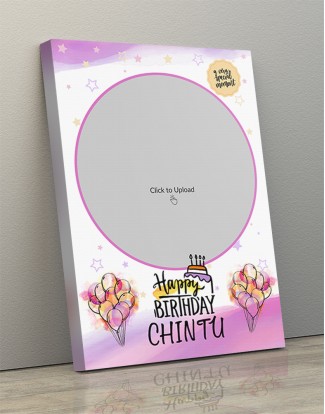 Photo Canvas Frames 10x14 - Special Moment Birthday Wishes Design