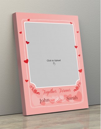 Photo Canvas Frames 10x14 - Together Forever With Love Symbols Frame Design