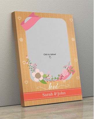 Photo Canvas Frames 10x14 - Bouquet With Love Background Design