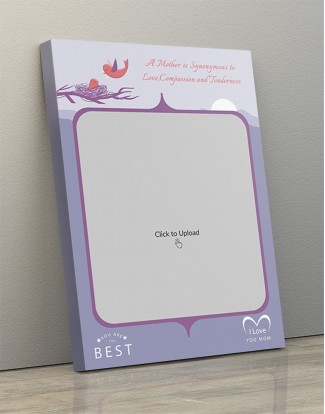 Photo Canvas Frames 10x14 - Birds Nest With Best Mom Quotation Design