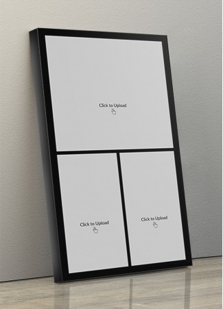 Photo Canvas Frames 10x17 - 3 Pics Upload With Border Design