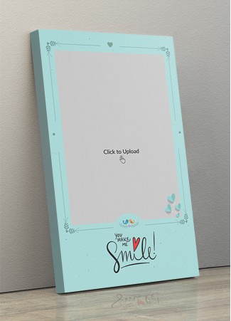 Photo Canvas Frames 10x17 - You Make Me Smile With Love Birds Design