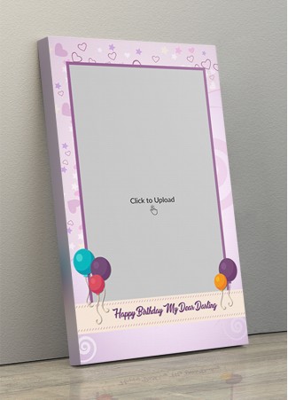 Photo Canvas Frames 10x17 - Birthday Balloons Design