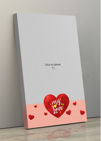 Photo Canvas Frames 10x17 - Red Hearts With Love  Design