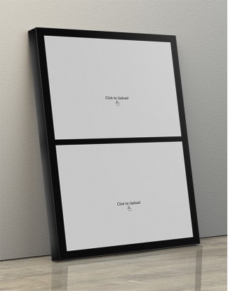 Photo Canvas Frames 12x17 - 2 Pics Upload With Border Design