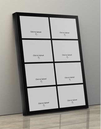 Photo Canvas Frames 12x17 - 8 Pics Upload With Border Design