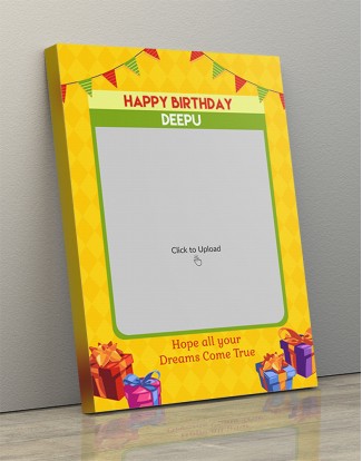 Photo Canvas Frames 12x17 - Dreams Come True Happy Birthday  Design