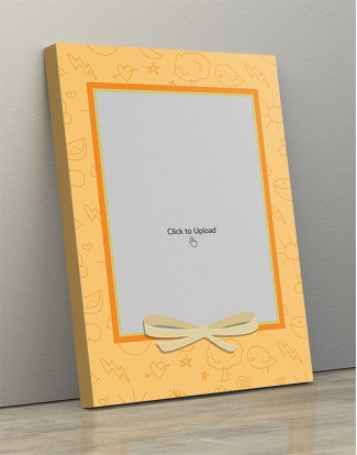 Photo Canvas Frames 12x17 - Orange Frame With A Ribbon Design