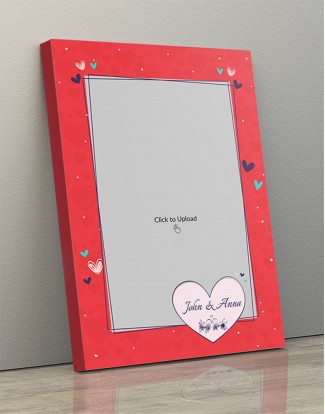 Photo Canvas Frames 12x17 - Love Rain With Abstract Frame Design