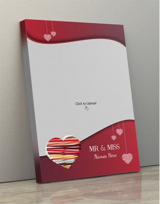 Photo Canvas Frames 12x17 - Hanging Hearts Design