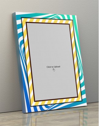 Photo Canvas Frames 12x17 - Spiral With Brown Color Frame Design
