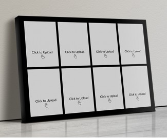 Photo Canvas Frames 14x10 - 8 Pic Upload With Border Design