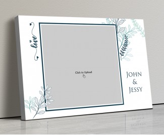Photo Canvas Frames 14x10 - Florals Love Frame Design