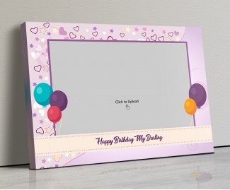 Photo Canvas Frames 14x10 - Birthday Balloons Design