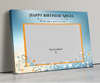 Photo Canvas Frames 14x10 - Sky with Love Stars Design