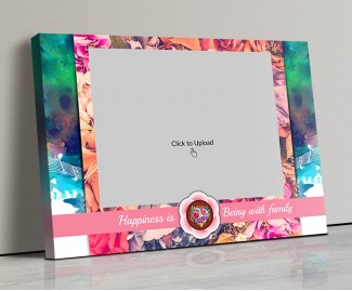 Photo Canvas Frames 14x10 - Happiness With Family Quotation Design