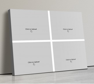 Photo Canvas Frames 14x12 - 4 Pic Upload  Design