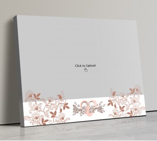 Photo Canvas Frames 14x12 - Love Birds Behind Hearts Design