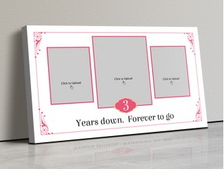 Photo Canvas Frames 17x10 - Vintage Frame With Quotation Design