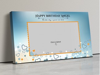 Photo Canvas Frames 17x10 - Sky with Love Stars Design