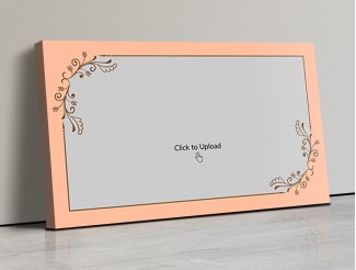 Photo Canvas Frames 17x10 - Vintage Floral Frame  Design