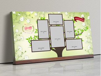 Photo Canvas Frames 17x10 - Family Tree Design