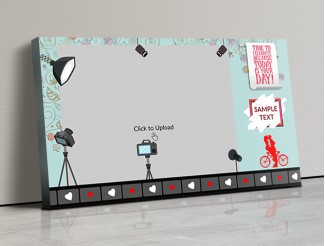 Photo Canvas Frames 17x10 - Light's Camera Action  Design