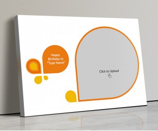 Photo Canvas Frames 17x12 - Orange Color Abstracts Design