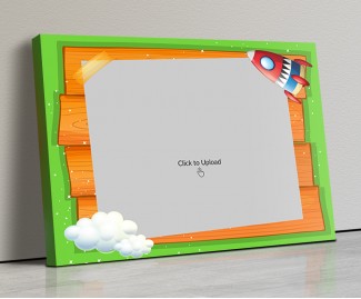 Photo Canvas Frames 17x12 - Cartoon Stars And Cloud Design