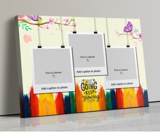 Photo Canvas Frames 17x12 - Keep Going Keep Growing Quotation Design