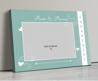 Photo Canvas Frames 20x14 - Snow Hearts Design
