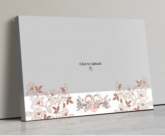 Photo Canvas Frames 20x14 - Love Birds Behind Hearts Design