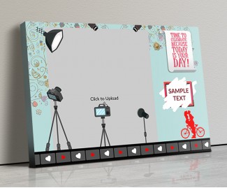 Photo Canvas Frames 20x14 - Light's Camera Action  Design