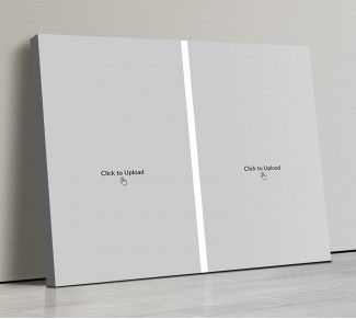 Photo Canvas Frames 20x17 - 2 Pic Upload Design