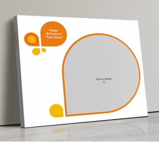 Photo Canvas Frames 20x17 - Orange Color Abstracts Design