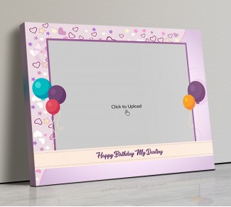 Photo Canvas Frames 20x17 - Birthday Balloons Design