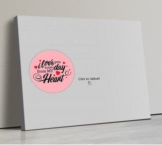Photo Canvas Frames 20x17 - Love Quotation With Dotted Circle Design