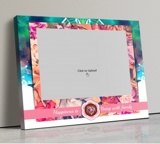 Photo Canvas Frames 20x17 - Happiness With Family Quotation Design