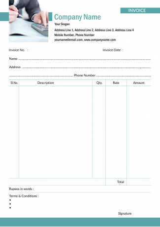 Accountant Bill Book Design