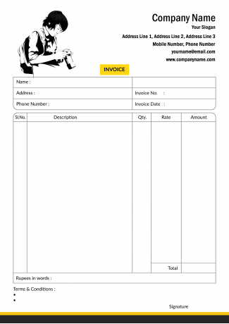 Photography Bill Book Design