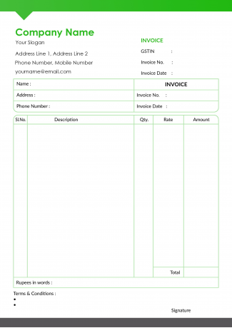 Management Bill Book Design