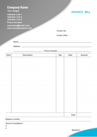 Professional  Bill Book Design
