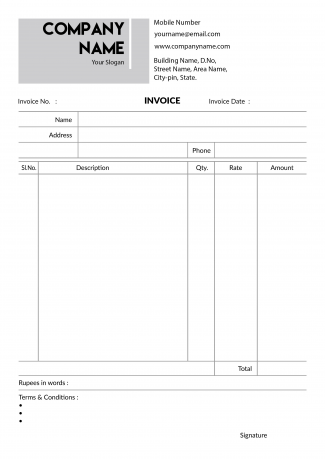 Advocate Bill Book Design