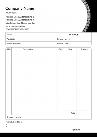Premium Bill Book Design