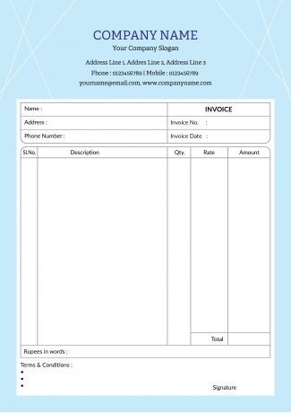 Professional Bill Book Design